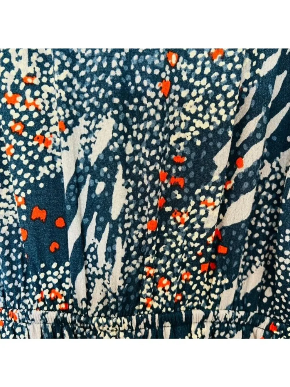 Boho Abstract Print Sleeveless Romper Euro Summer Beach Vacation Chic - Picture 5 of 14